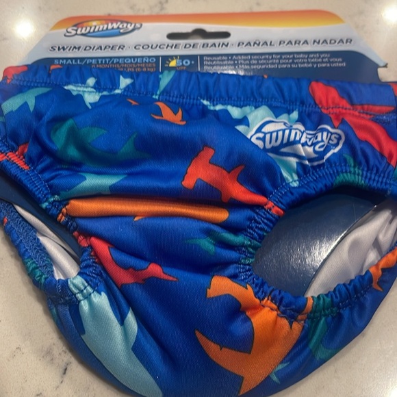 Swimways Swim Diaper sharks reusable lot of 2 - Picture 2 of 5